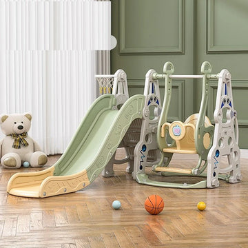 Multi-Function Kids Slide & Swing Set